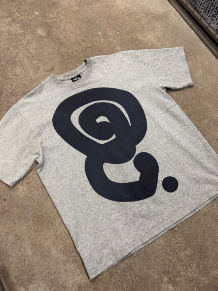 Quratee Grey T Shirt with Black Logo
