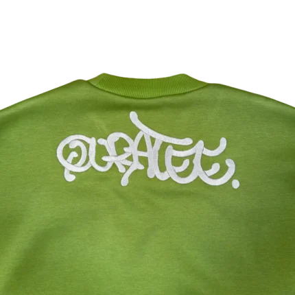 SILVER LOGO CREWNECK OLIVE