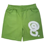 SILVER LOGO SWEAT SHORTS OLIVE