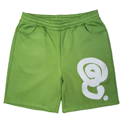 SILVER LOGO SWEAT SHORTS OLIVE