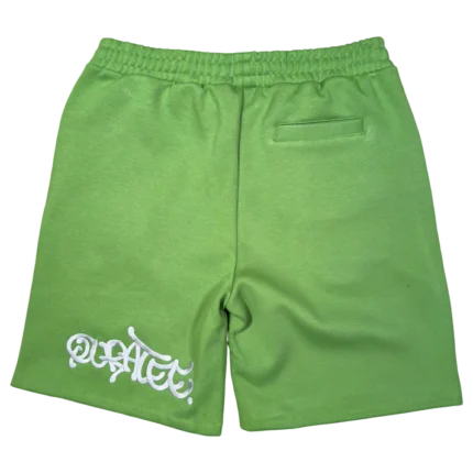 SILVER LOGO SWEAT SHORTS OLIVE