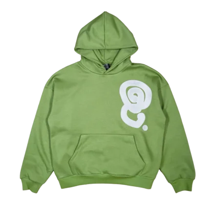 SILVER LOGO HOODIE OLIVE