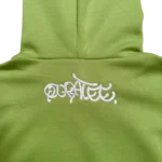 SILVER LOGO HOODIE OLIVE