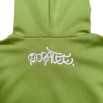 SILVER LOGO HOODIE OLIVE