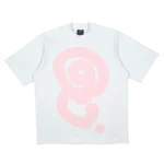 PINK LOGO TEE WHITE