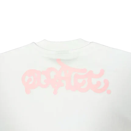 PINK LOGO TEE WHITE