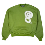 SILVER LOGO CREWNECK OLIVE