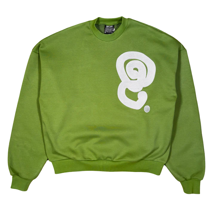 SILVER LOGO CREWNECK OLIVE SILVER LOGO CREWNECK OLIVE